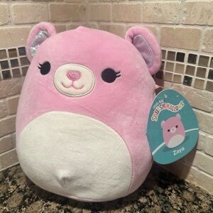 Squishmallows 7 inch Zaya the Light Pink Cheetah with Sparkle Ears